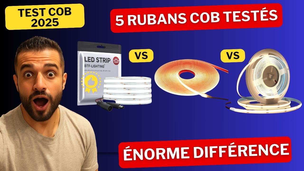 Comment Choisir Le Meilleur Ruban LED COB 2025 : Mon Test Complet de 5 Modèles (12V vs 220V)