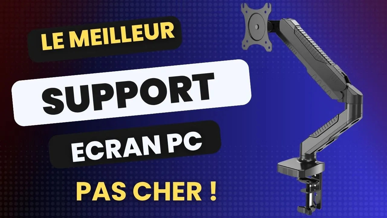 Le meilleur support d'écran PC | Bras pour écran avec suspension gaz "Floating Screen" | HFTEK
