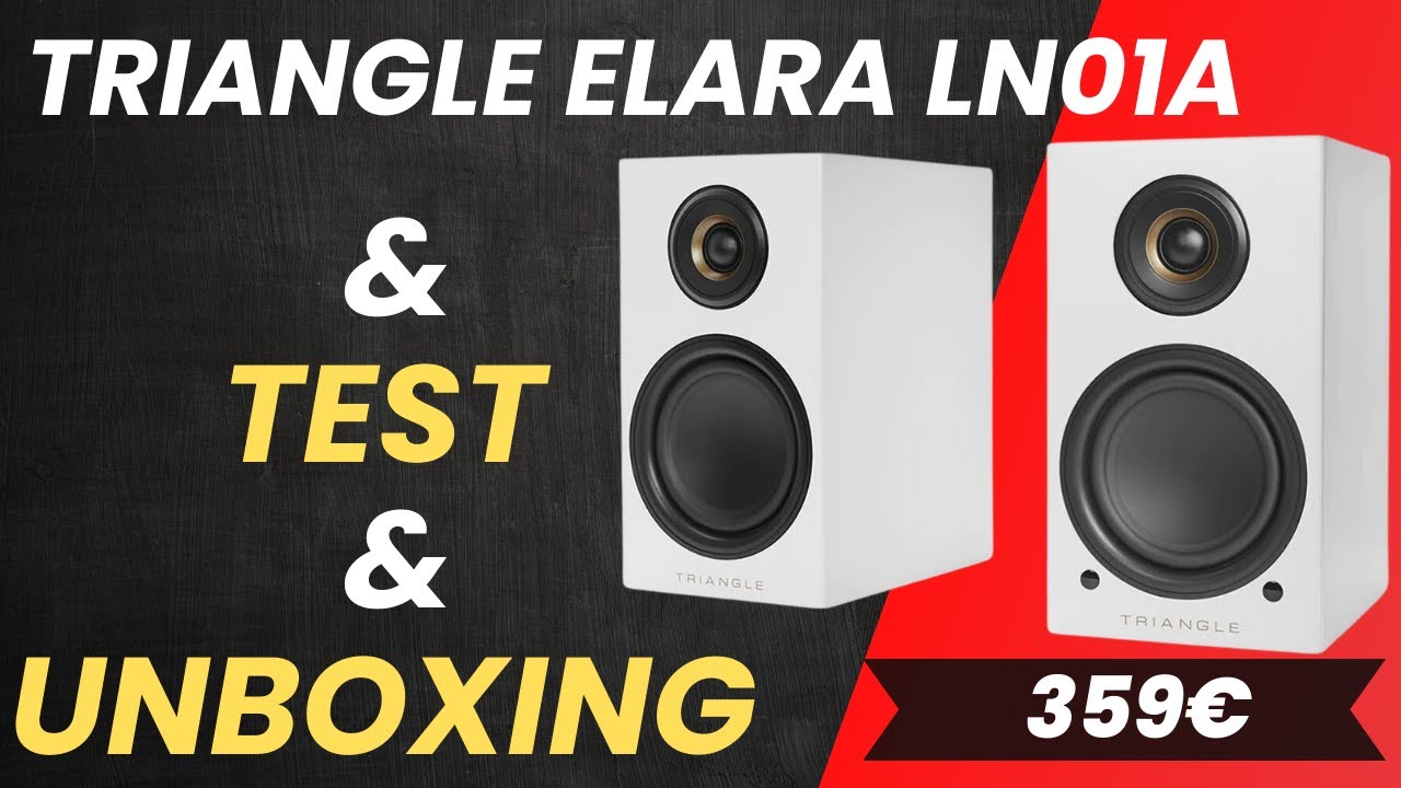 Test Triangle Elara LN01A Enceintes bibliothèque active Bluetooth