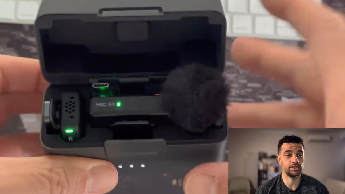 Boitier de recharge DJI Mic Mini avec les emetteurs