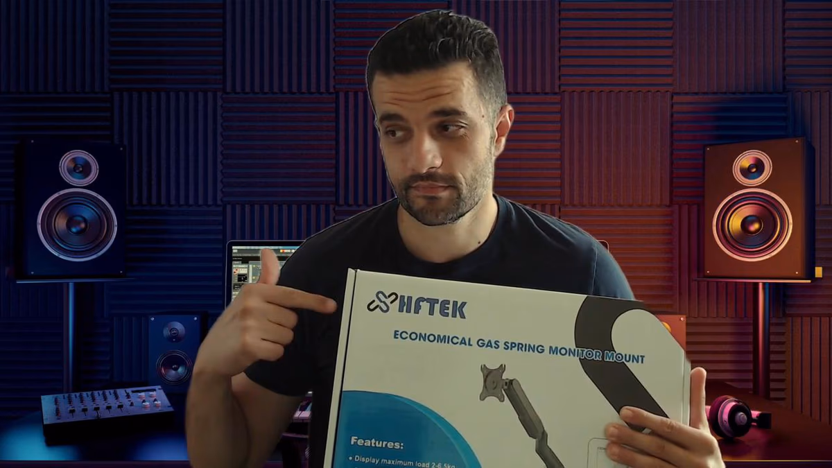 Le meilleur support d'ecran PC - Bras avec suspension gaz HFTEK